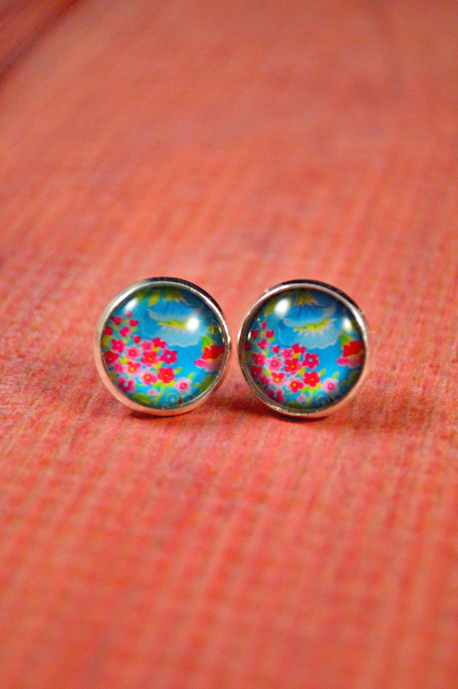 Hawaiian Earrings Hawaiian Studs Tropical Earrings Tropical Etsy
