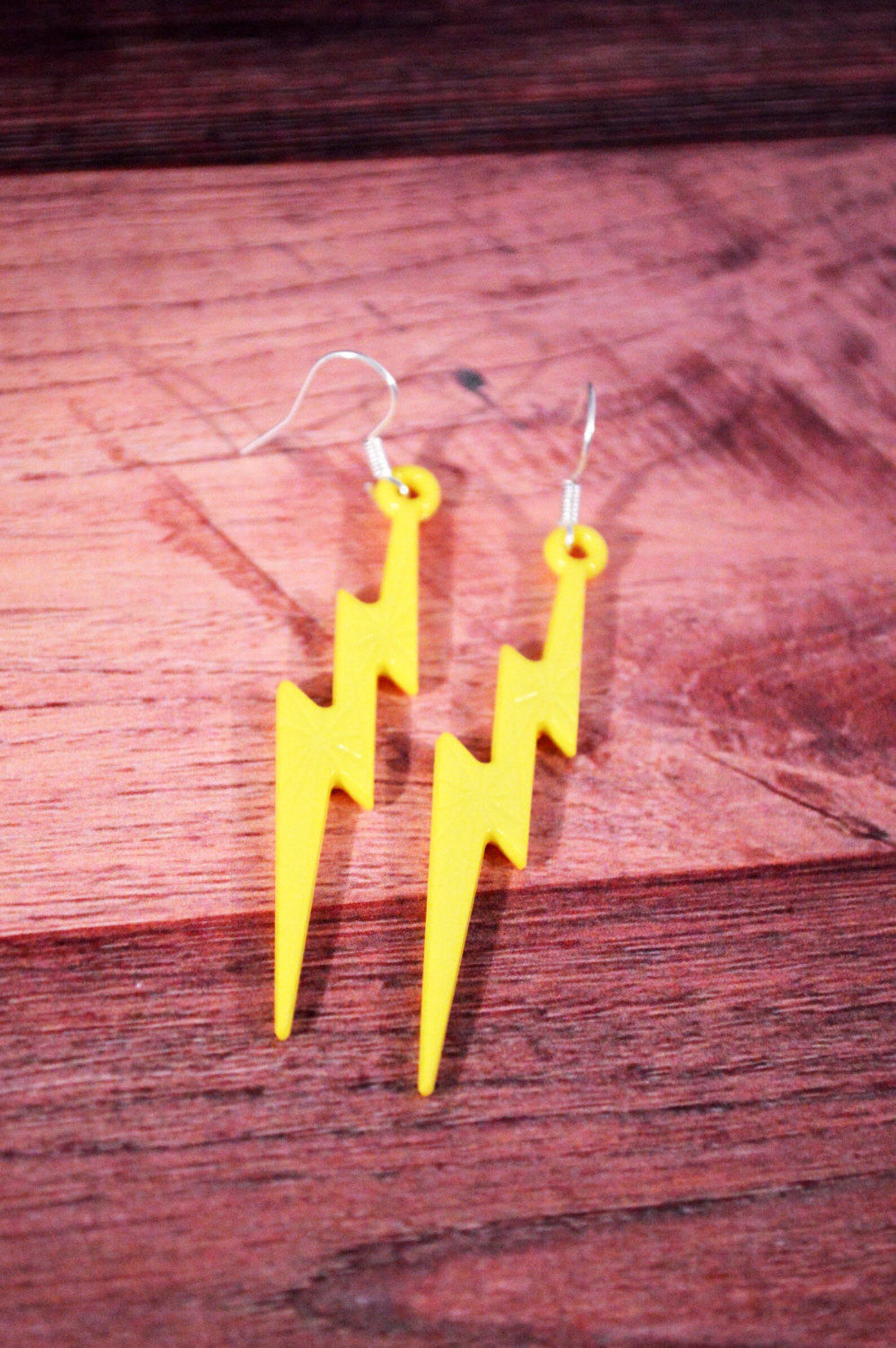 Lightning Bolt Earrings Lightning Jewelry Colorful Etsy