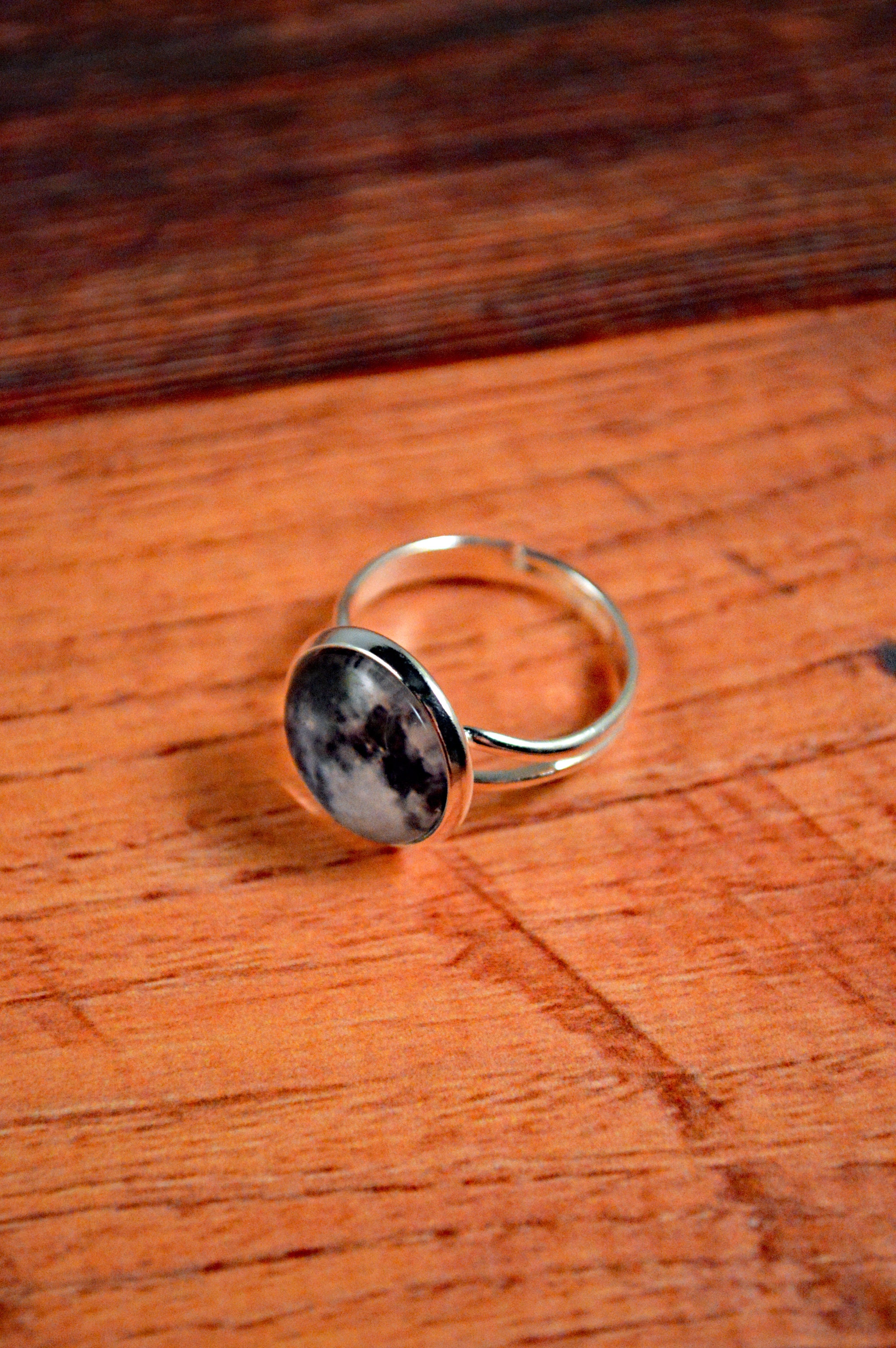 Moon Ring Full Moon Ring Space Ring Full Moon Jewelry Etsy
