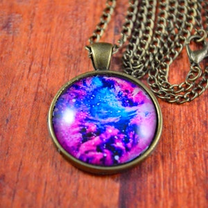Galaxy Necklace, Nebula Necklace, Nebula Pendant, Space Pendant, Galaxy Jewelry, Nebula Jewelry, Universe Jewelry, Universe Necklace