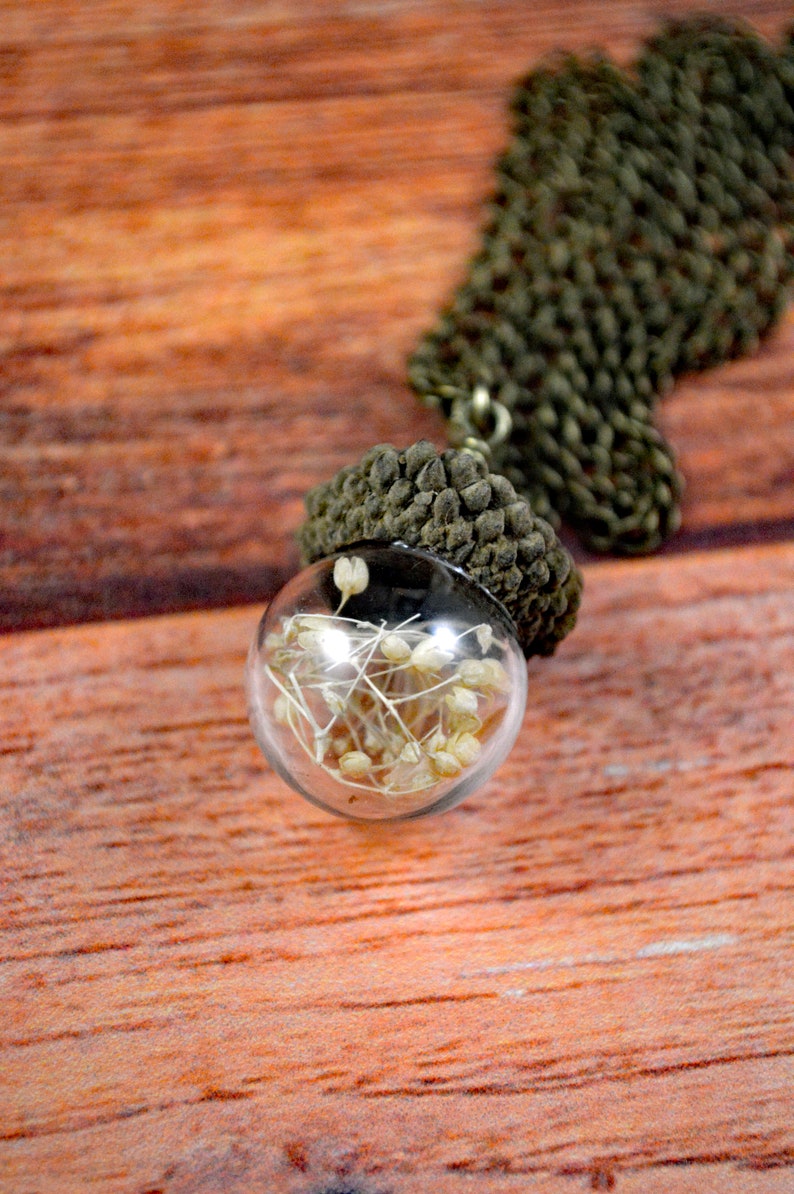 Cute Acorn Gift Seed Jewelry Seed Necklace Nature Gift Nature Necklace Acorn Jewelry Woodland Necklace Acorn Necklace