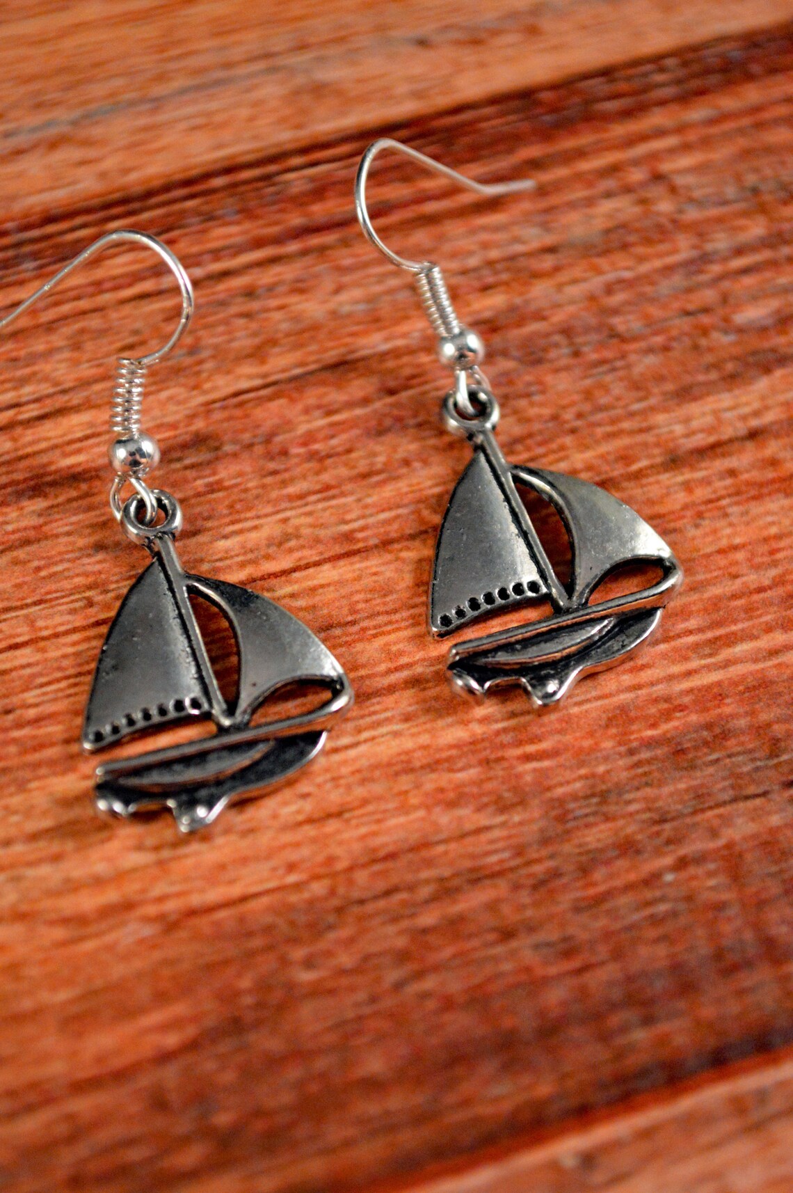 Boat Earrings Boat Jewelry Sailboat Earrings Sailboat Etsy
