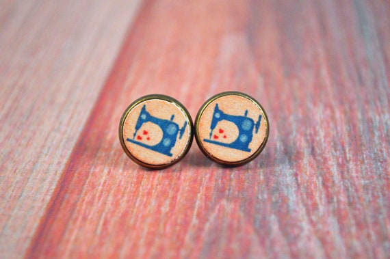 Sewing Machine Earrings,