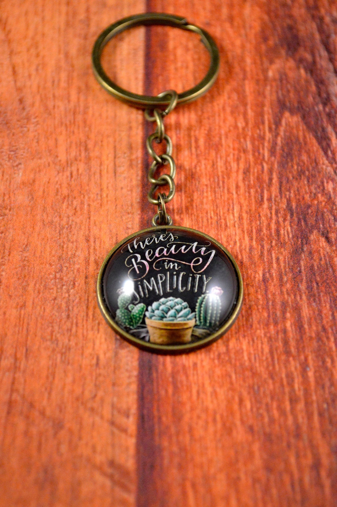 Cactus Key Chain, Cactus Gift, Cactus Key Ring, Plant Gift, Plant Key