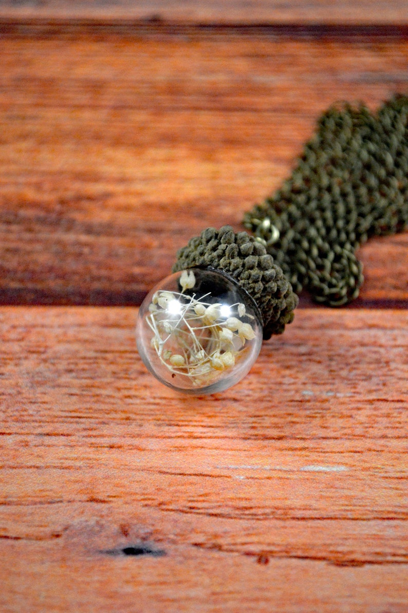 Cute Acorn Gift Seed Jewelry Seed Necklace Nature Gift Nature Necklace Acorn Jewelry Woodland Necklace Acorn Necklace
