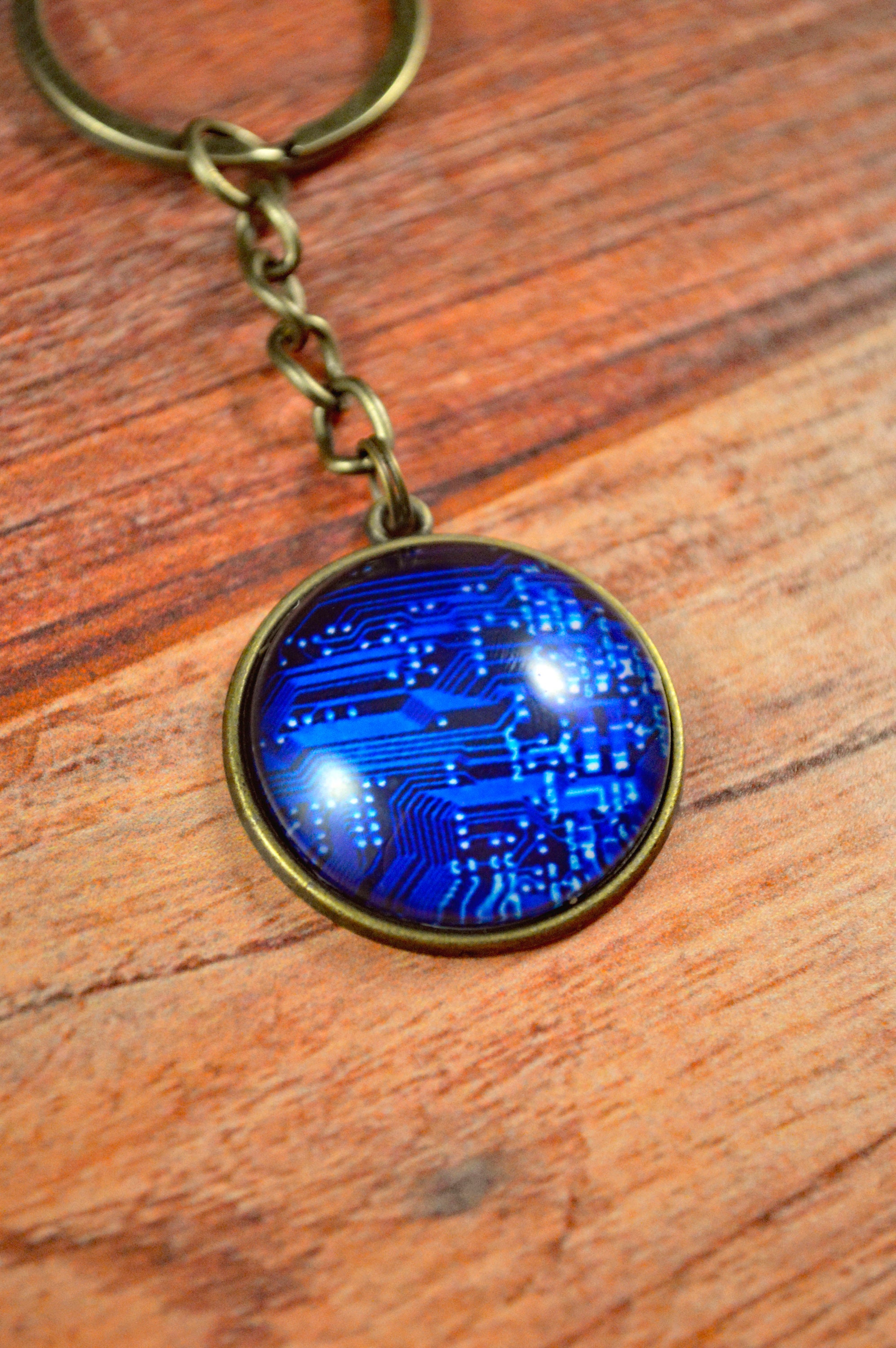 Computer Gift, Circuit Key Chain, Circuit Key Ring, Computer Key Chain ...