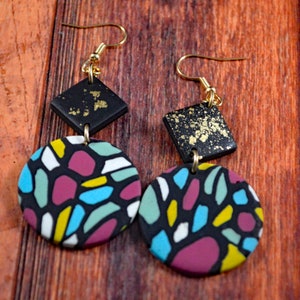 Clay Earrings, Clay Jewelry, Modern Earrings, Fun Earrings, Fun Jewelry, Classy Posts, Classy Earrings, Classy Jewelry, Office Gift