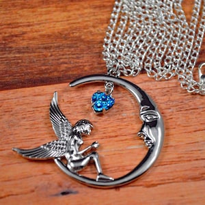 Fairy Necklace, Fairy Jewelry, Fairy Tale Jewelry, Fairy Ring, Fairy Ring Jewelry, Fairy Gift, Fantasy Gift, Fairy Moon Gift, Fairy Moon