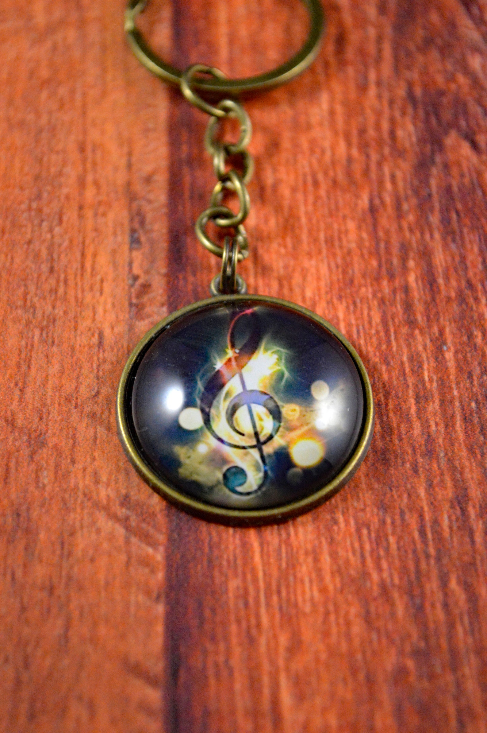 Treble Key Chain Music Key Chain Music Key Ring Music Gift Etsy