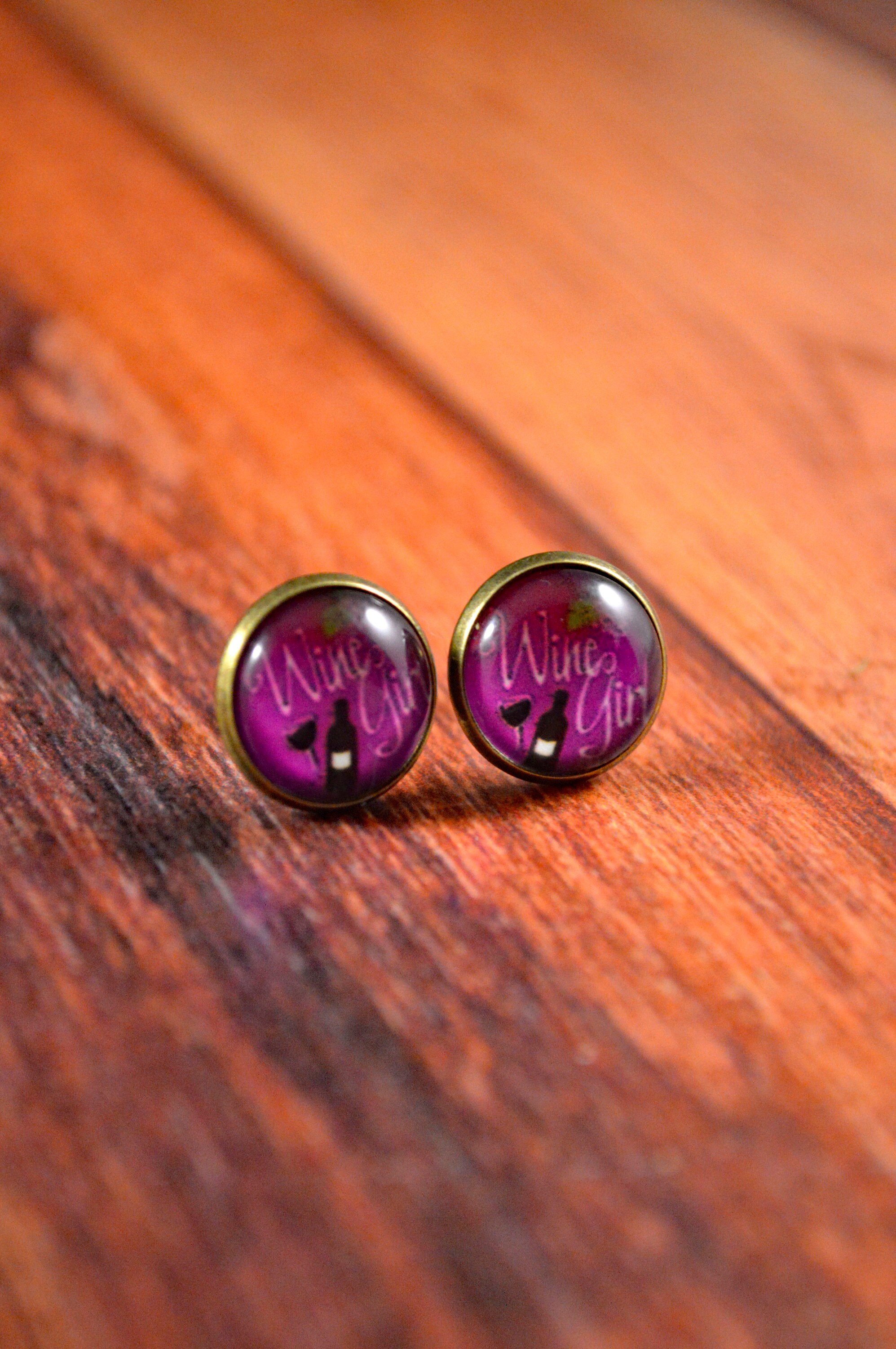 Wine Studs Wine Earrings Wine Jewelry Wine Posts Wine Etsy.de
