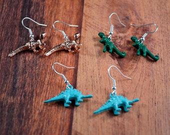 Dinosaur Earrings, Dino Earrings, Dinosaur Jewelry, Dino Jewelry, Brontosaurus Gift, Dinosaur Gift, Cute Dino Jewelry, Cute Dino Earrings