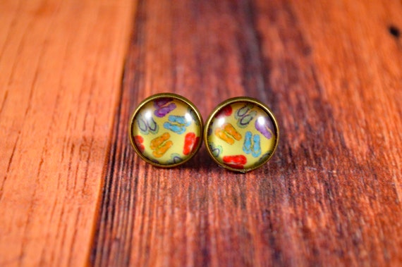 Flip Flop Studs Flip Flop Earrings Flip Flop Gift Cute Shoe