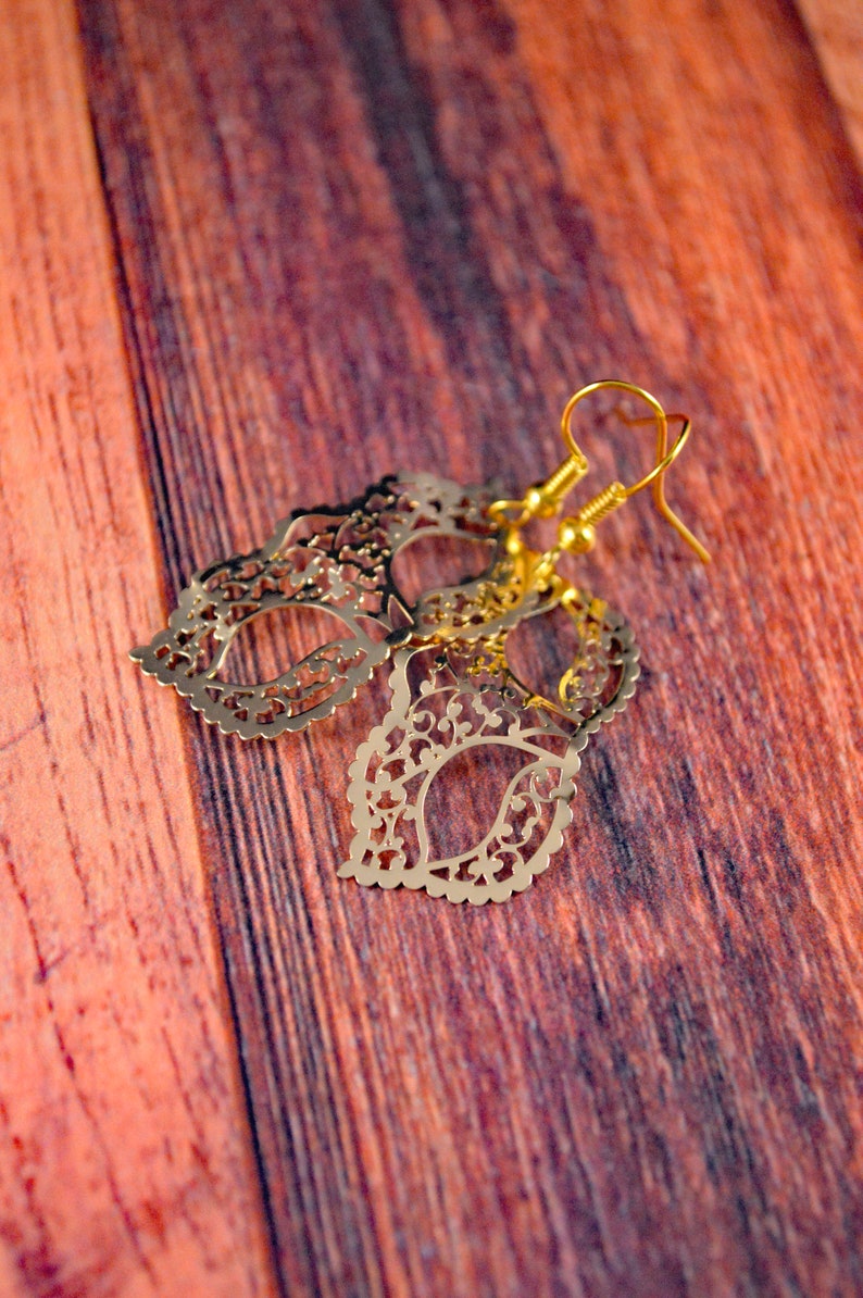 Masquerade Mask Mask Earrings Masquerade Gift Mask Jewelry Etsy