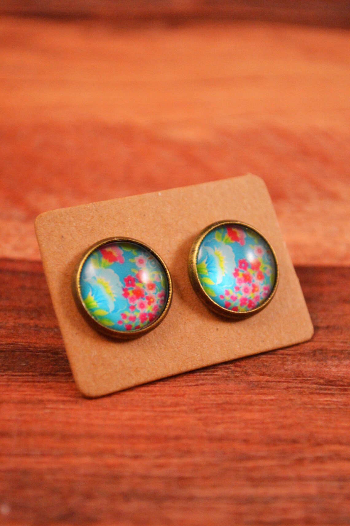 Hawaiian Earrings Hawaiian Studs Tropical Earrings Tropical Etsy
