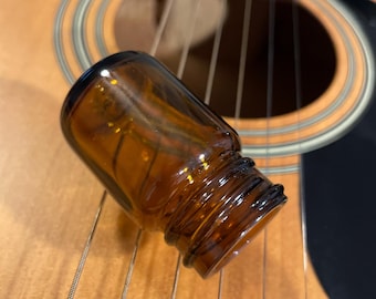 Glass Guitar Slide - Lil Stubby - Coricidin Bottle Style