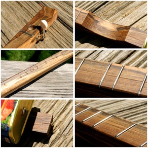 SPAMJO Canjo Banjo Dulcimer Bluegrass ... Made in Tennessee ... Amazing One String Wonder Guitar Ukulele Music Gift zdjęcie 4