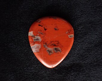 Premium Red Jasper Stone Guitar Pick - From My Personal Collection - 03-JASPER-2/22