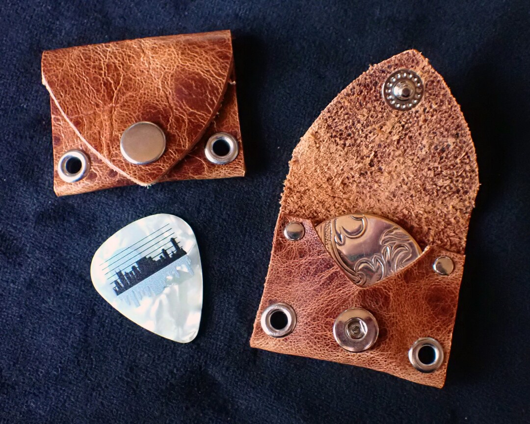 Leather Guitar Pick Pouch / Guitar Pick Wallet / Made in Tennessee
