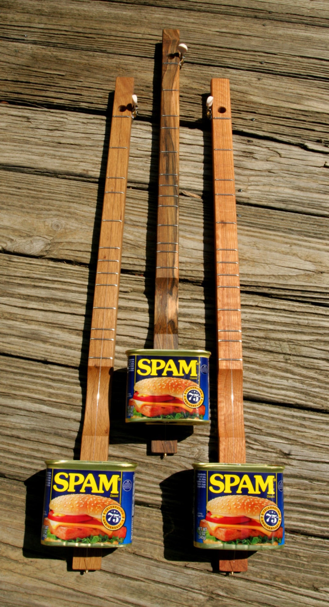 SPAMJO Canjo Cigarbox Guitar Banjo Dulcimer Made in Tennessee Amazing One String Wonder