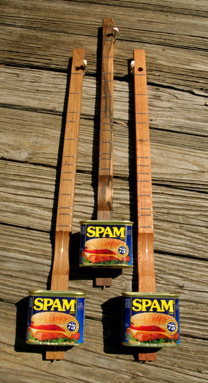 SPAMJO Canjo Banjo Dulcimer Bluegrass ... Made in Tennessee ... Amazing One String Wonder Guitar Ukulele Music Gift zdjęcie 1