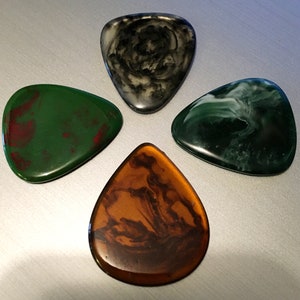 Set of 2 Resin Guitar Picks + 351 2mm + Like Casein Guitar Picks + Free Shipping