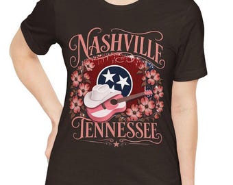 Nashville Tennessee Dogwood T-Shirt | Country Music City USA | Women's Men's Children's Soft Custom Customized Shirt