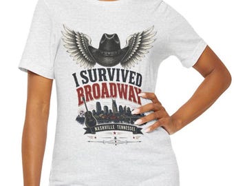 Broadway Nashville T-Shirt | Country Music City USA | Women's Men's Children's Soft Custom Customized Shirt
