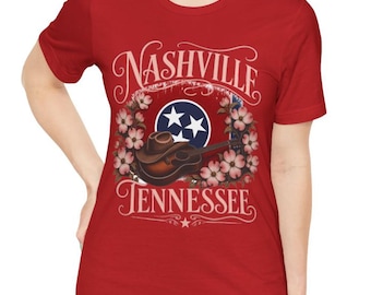 Nashville Tennessee Dogwood T-Shirt | Country Music City USA | Women's Men's Children's Soft Custom Customized Shirt