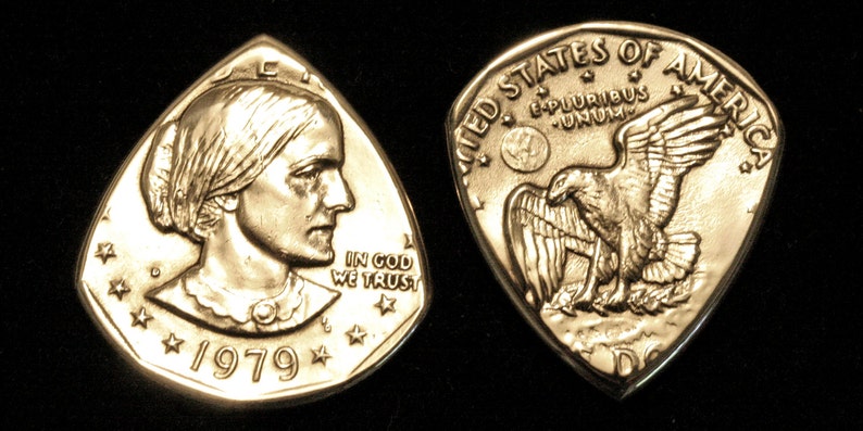 Rare Susan B Anthony USA Dollar Coin Guitar Pick image 2