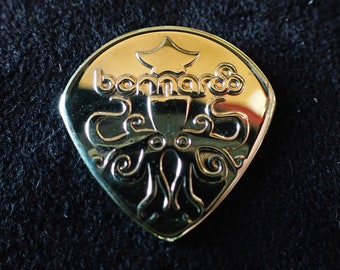 Bonnaroo Brass Coin Guitar Pick - Ultra-Rare 2009 Kraken Design - One of a Kind - Free Shipping - 041422-25