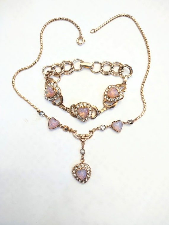 Vintage Victorian Style Lavaliere Necklace Bracel… - image 1