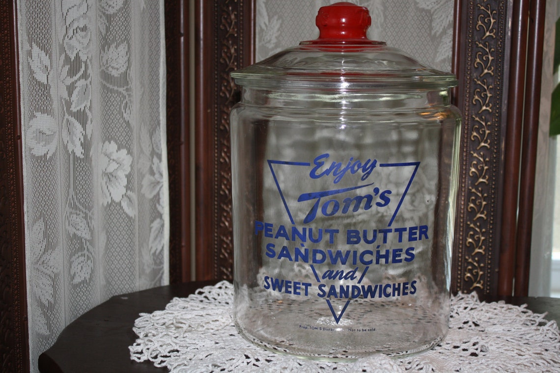 Very rare 1950's Vintage TOM'S PEANUT BUTTER Etsy