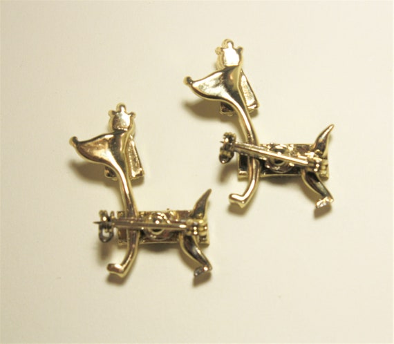 Vintage Poodle Scatter Pins Brooch Dog Lover Gift… - image 4