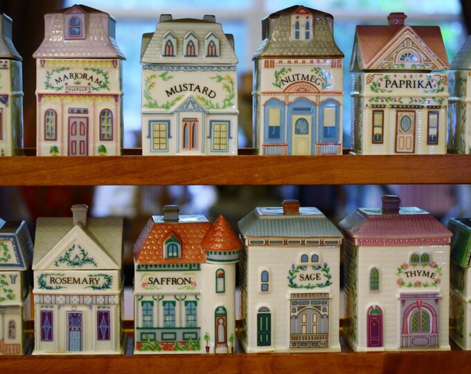 Lenox Spice Village Jars Collection Rack Giftware Gifts Garden