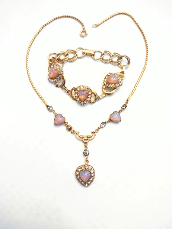 Vintage Victorian Style Lavaliere Necklace Bracel… - image 8
