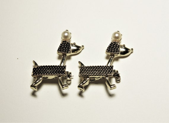 Vintage Poodle Scatter Pins Brooch Dog Lover Gift… - image 5