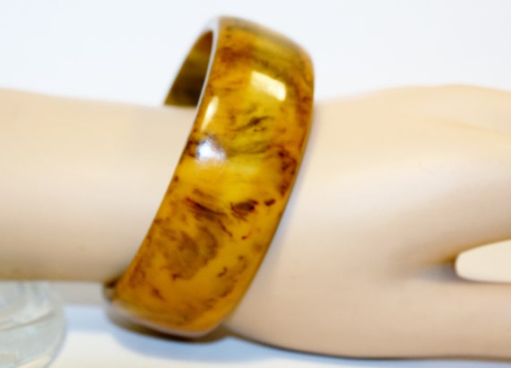 VTG Bakelite Bangle Bracelet Amber Bakelite Bracel