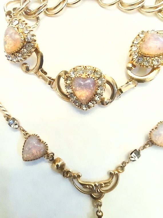 Vintage Victorian Style Lavaliere Necklace Bracel… - image 2