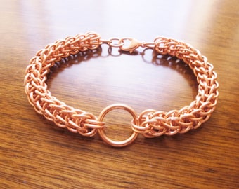 Solid Copper Full Persian O ring Bracelet