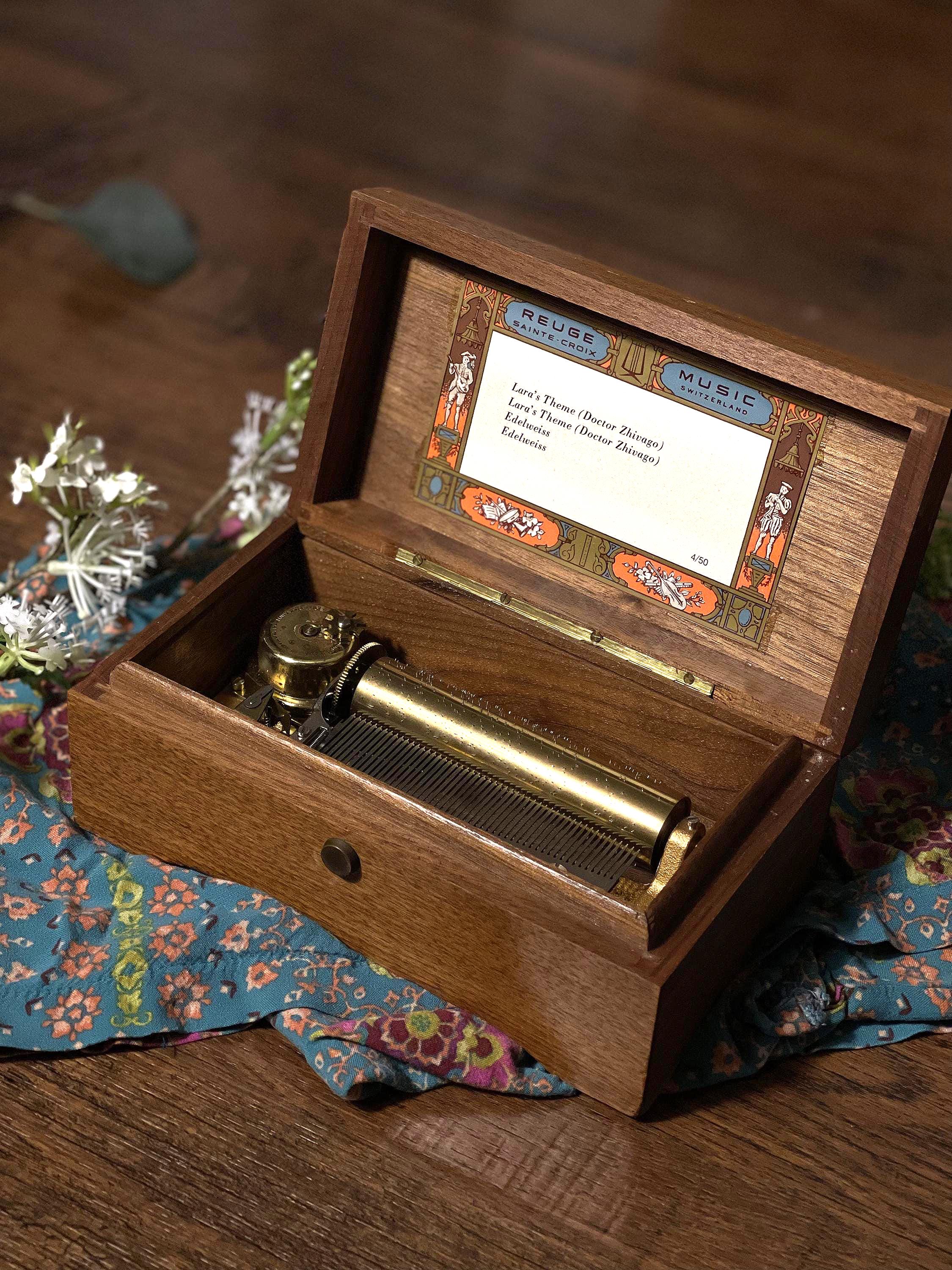Reuge Music Box Edelweiss - Etsy