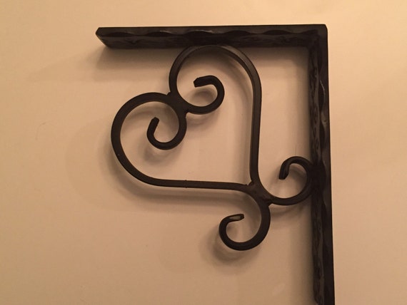 Heart Shaped Wrought Iron Corbel Etsy