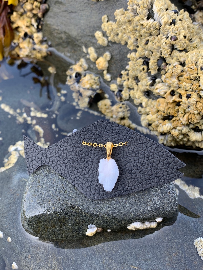 Halibut Otolith Necklace Etsy