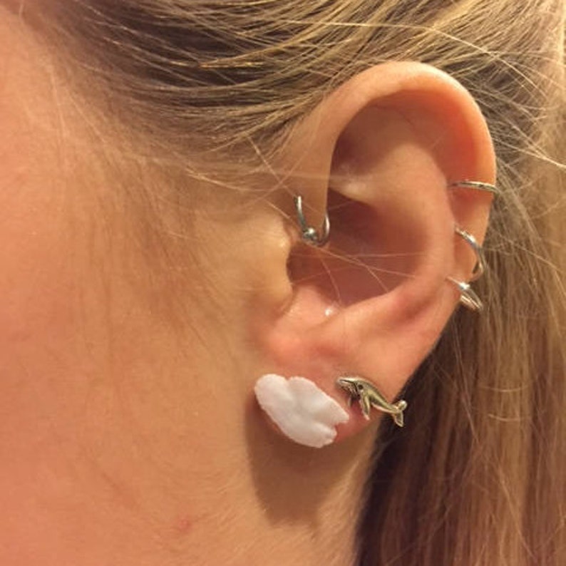 Halibut Earbone Earrings Otolith Etsy