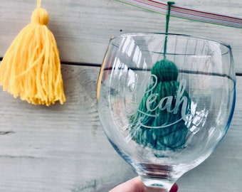 Personalised Gin Glass | Fathers Day Gifts | Personalised Gifts