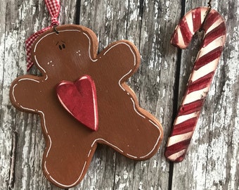 Gingerbread Garland, Christmas bunting, Gingerbread decor