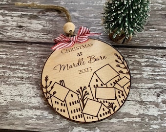 New Home Christmas Ornament, Our First Home Christmas Ornament, Custom New House Ornament, Christmas Bauble Decoration, Couple Gifts 2023