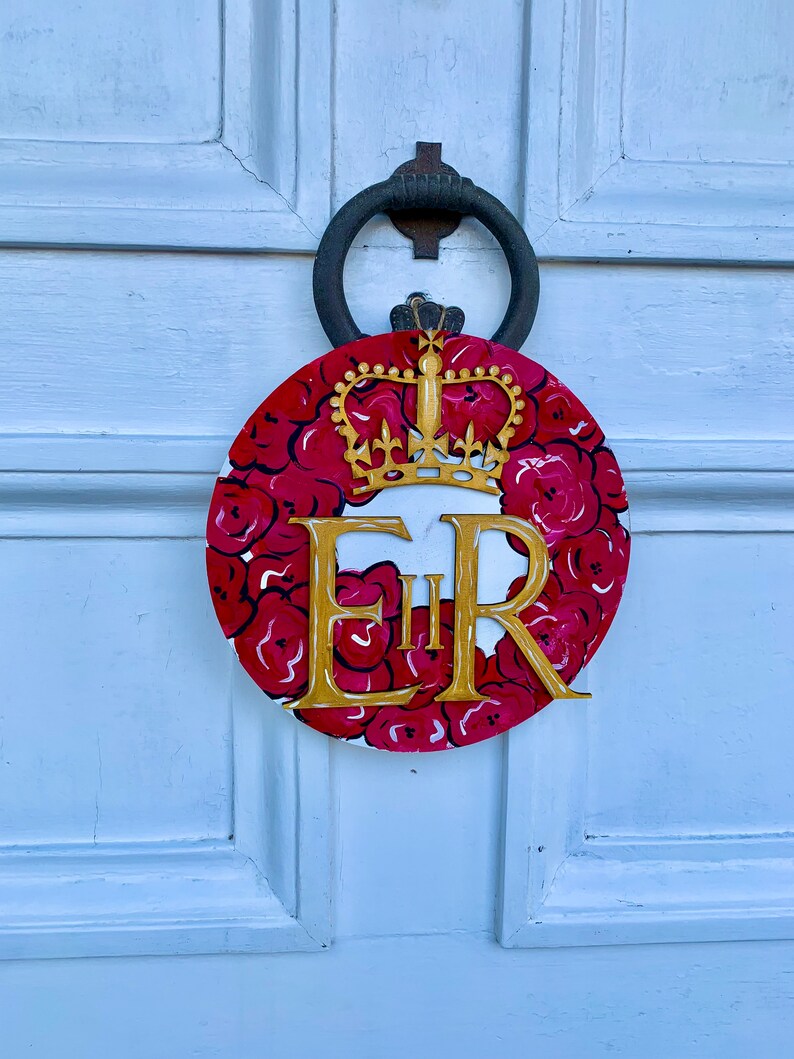 Queens Jubilee Wreath Platinum Jubilee Door Decor Jubilee Etsy UK