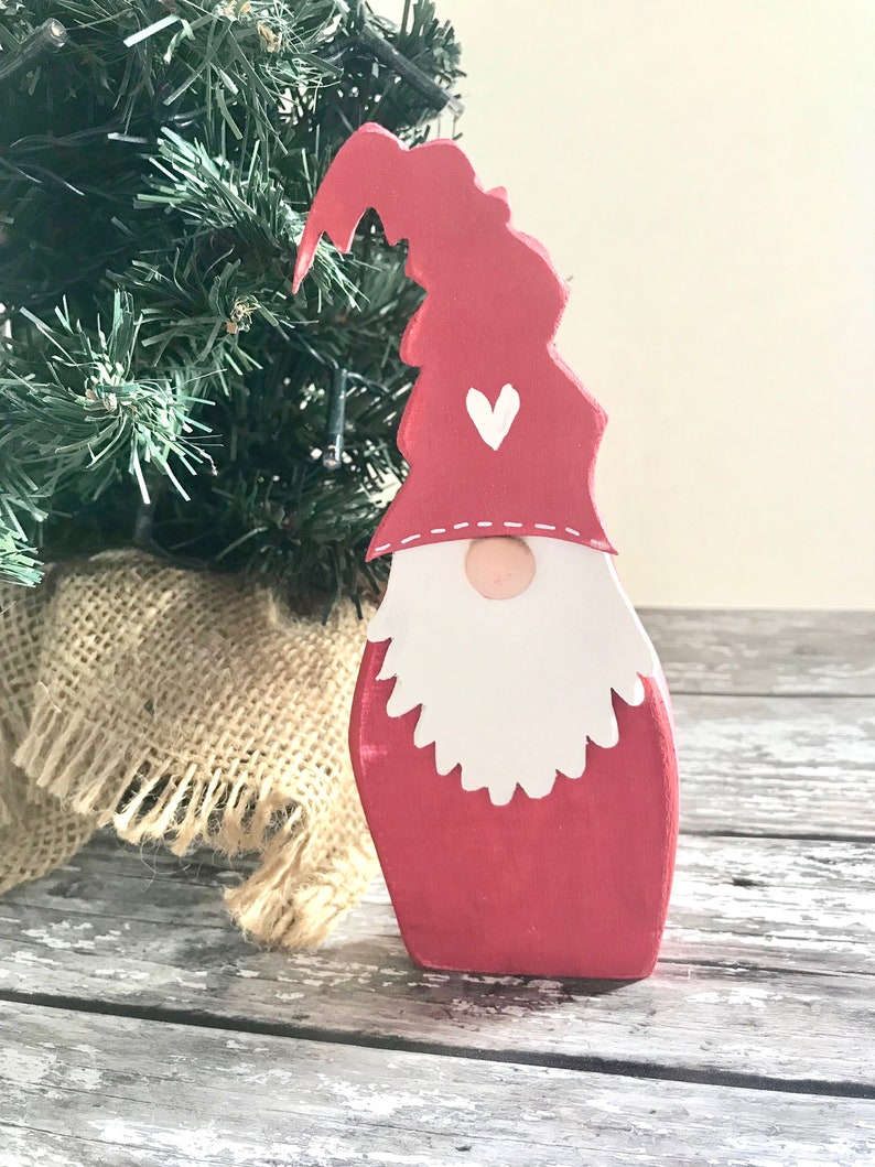 DIY kit Gnome/ craft kit / Paint Your Own Gnome / Nisse Tomte Etsy