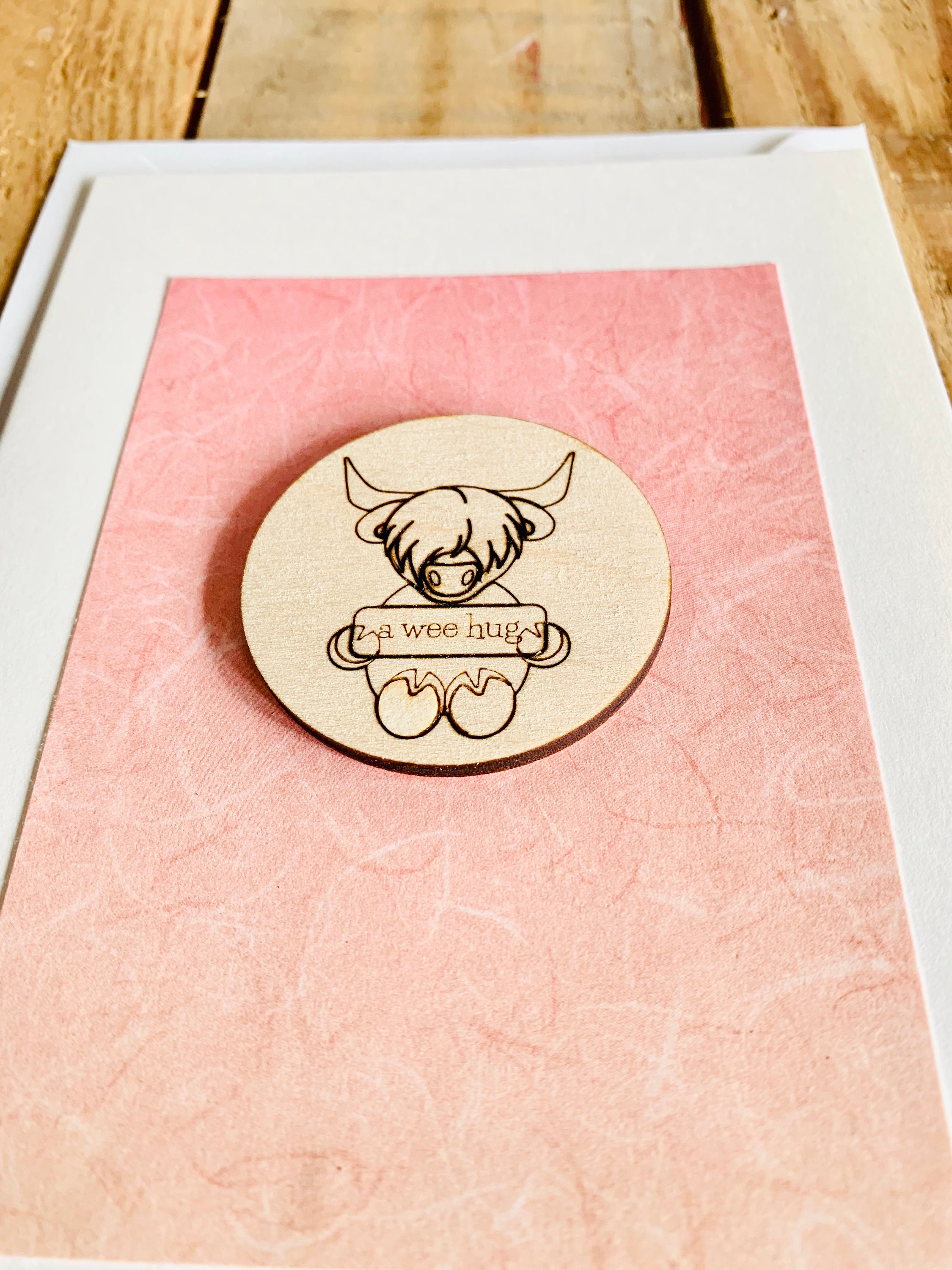 Pocket Hug Token Hyland Cow Gift Highland Cow Gift Highland Etsy UK