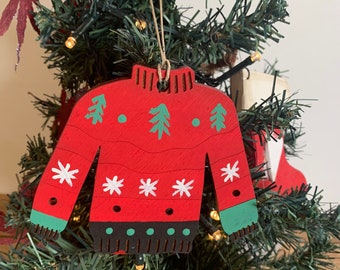 DIY Craft, Ugly Christmas Jumper kit, Christmas Eve Box Craft, Christmas tree decoration craft kit / Christmas Jumper craft kit